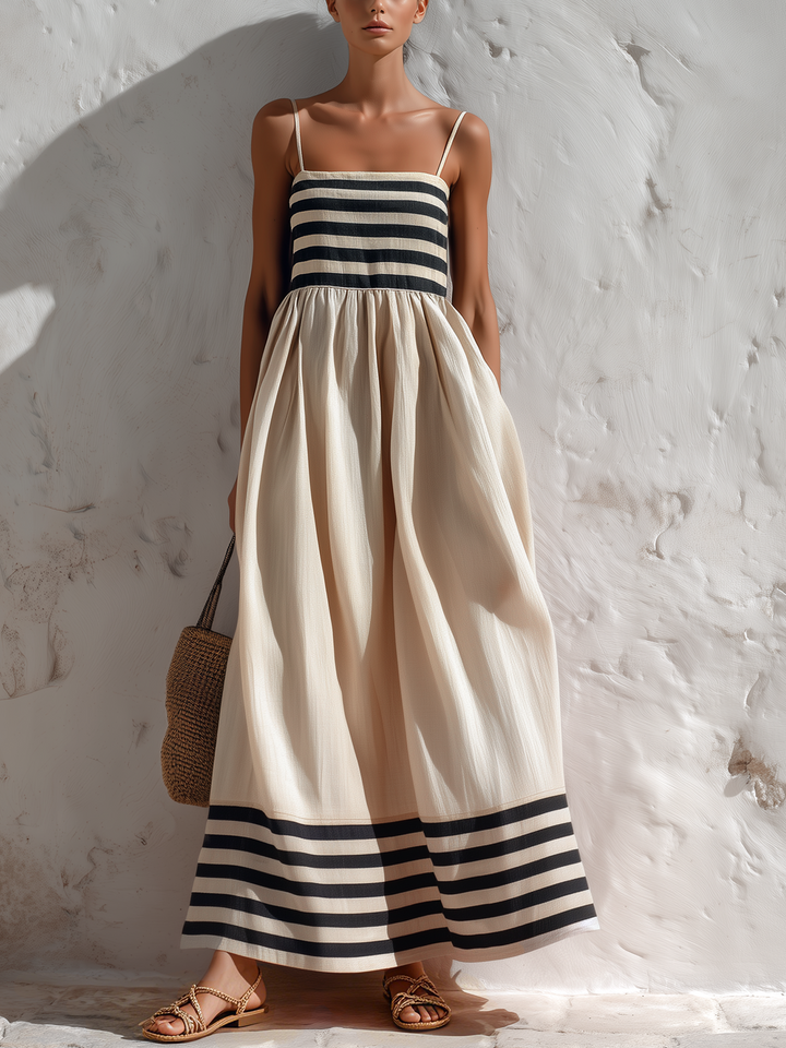 CLARA | Striped Maxi Dress