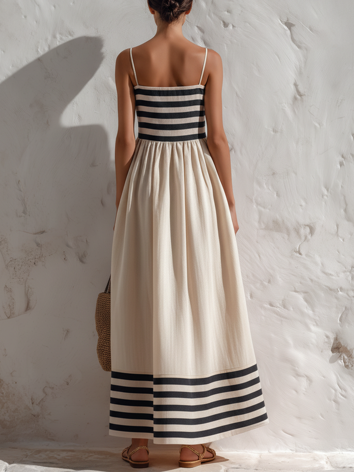 CLARA | Striped Maxi Dress
