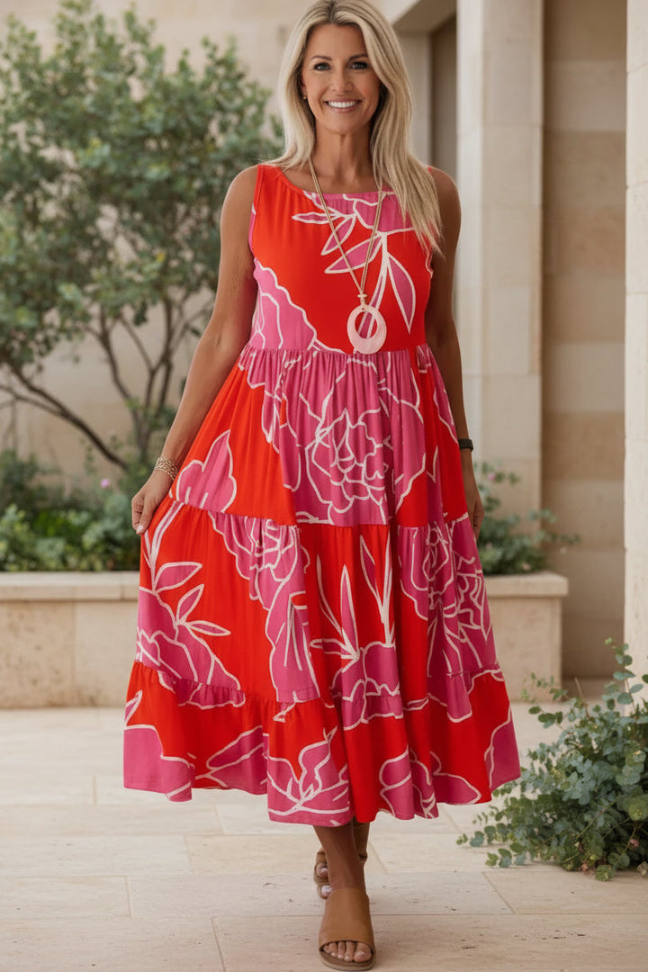 JINDI | Stylish Floral Print Dress