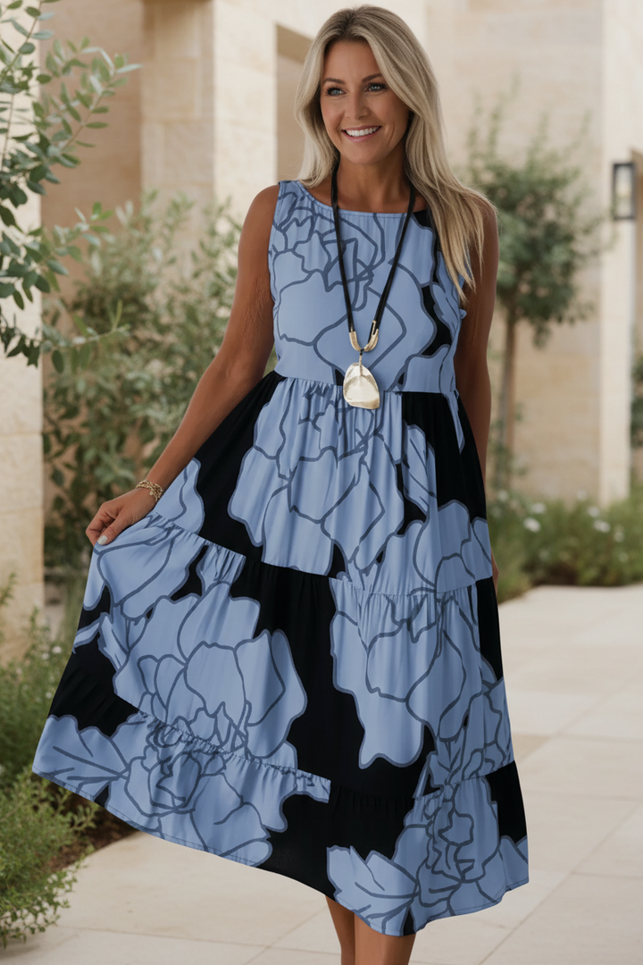 JINDI | Stylish Floral Print Dress