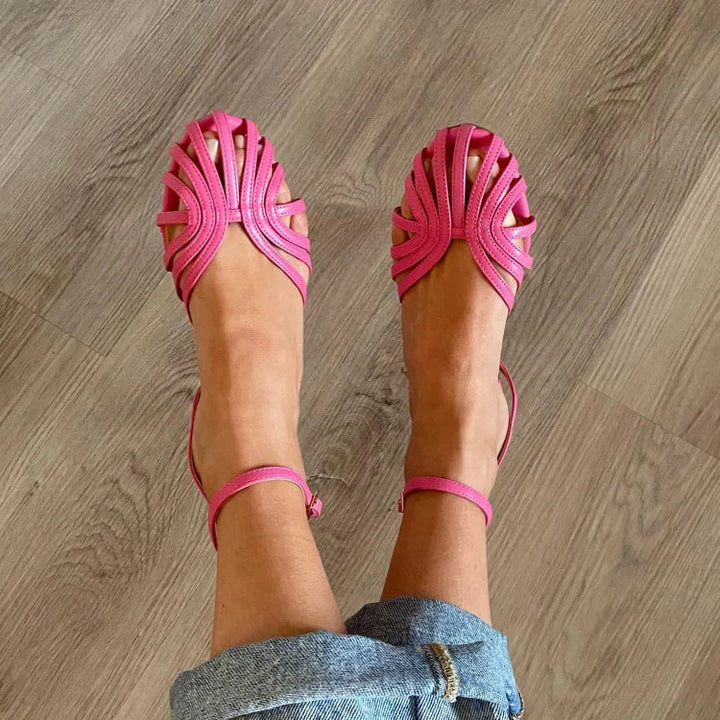 VITTORIA | Gold Jewel Sandals