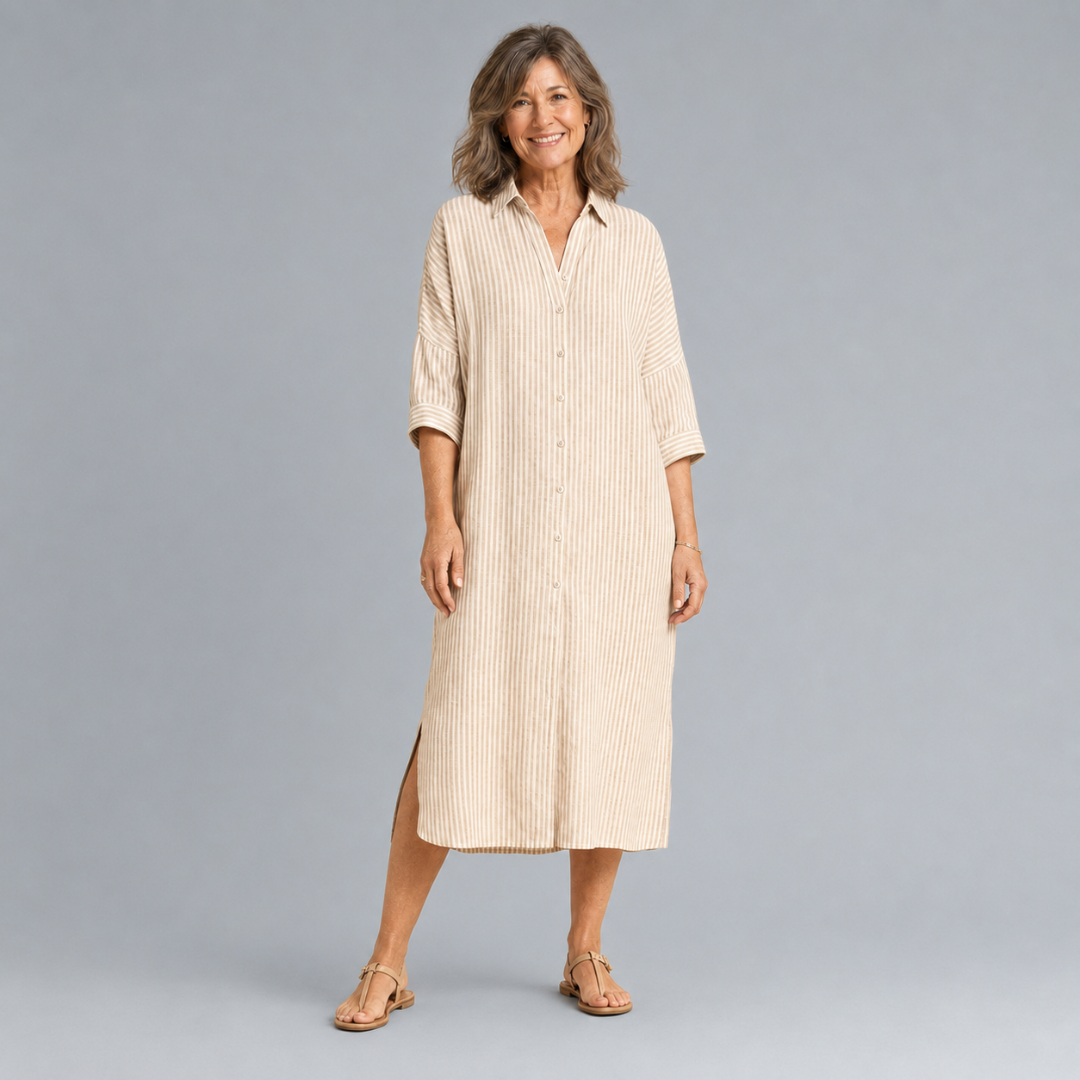 WILLOW | Elegant Striped Summer Dress