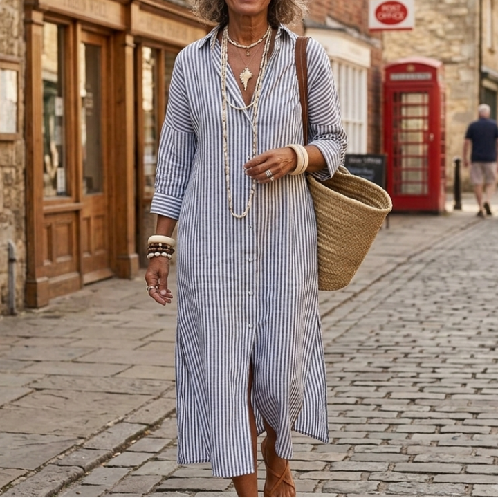WILLOW | Elegant Striped Summer Dress
