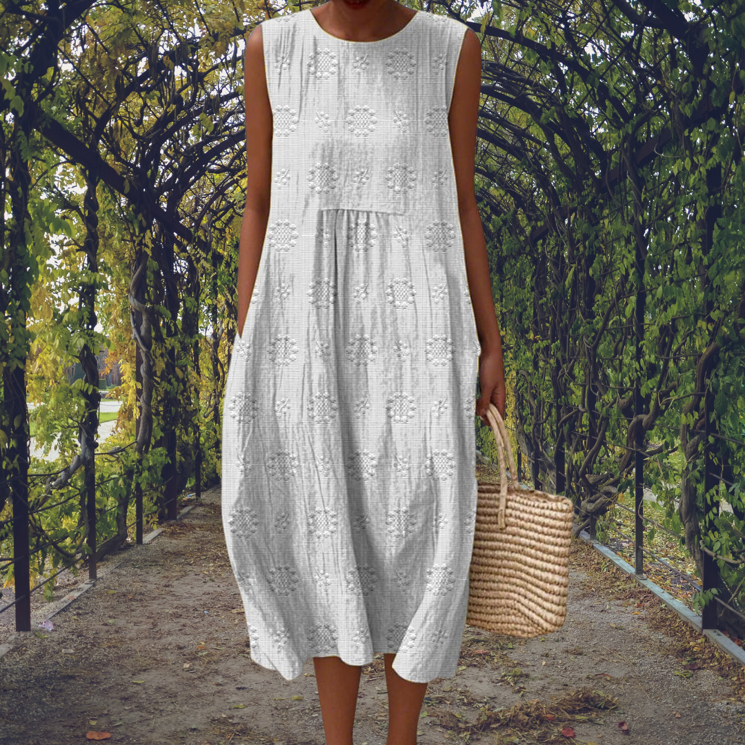 COURTNEY | Elegant Sleeveless Dress with Pockets