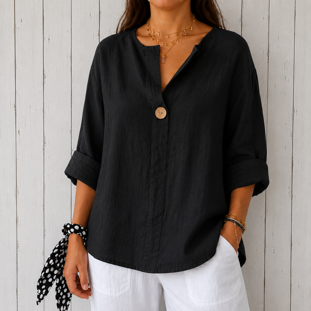 ZAMMA | Relaxed V-Neck Top