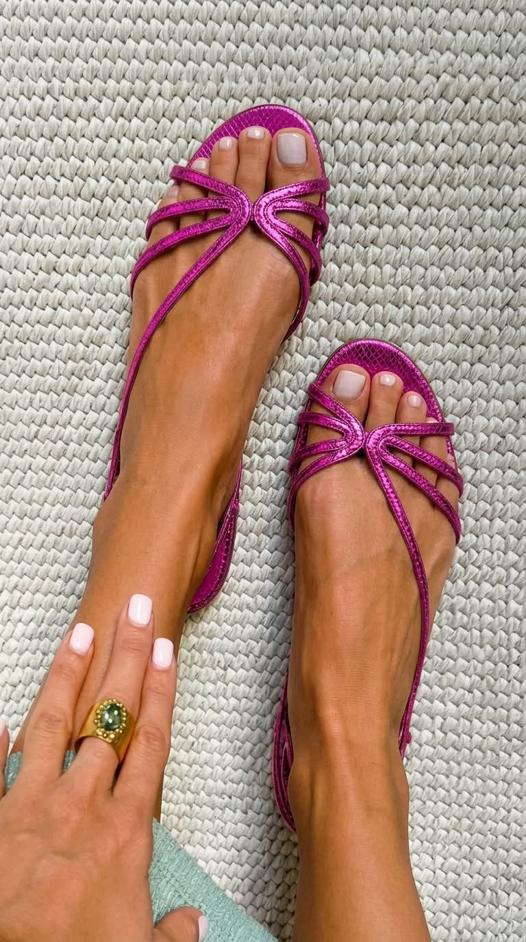 GINEVRA | Golden Sandals Summer Elegance