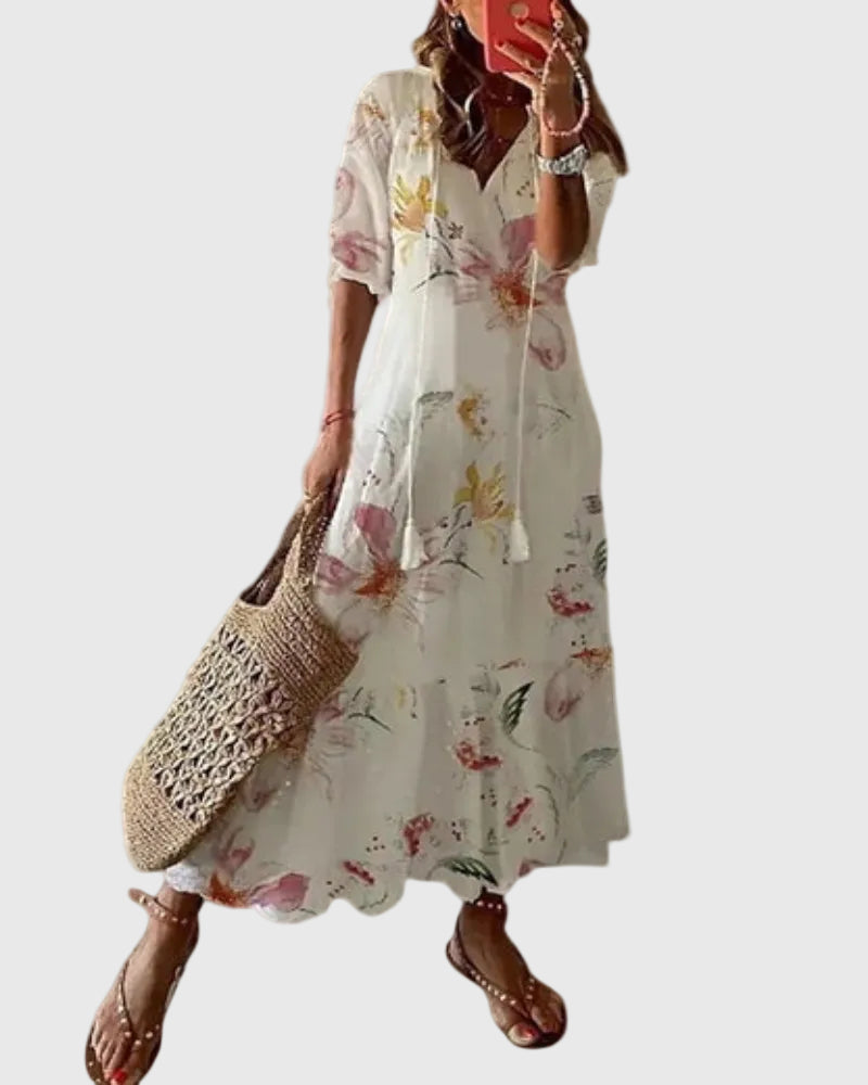 RAMONA | Boho Vintage Summer Maxi Dress