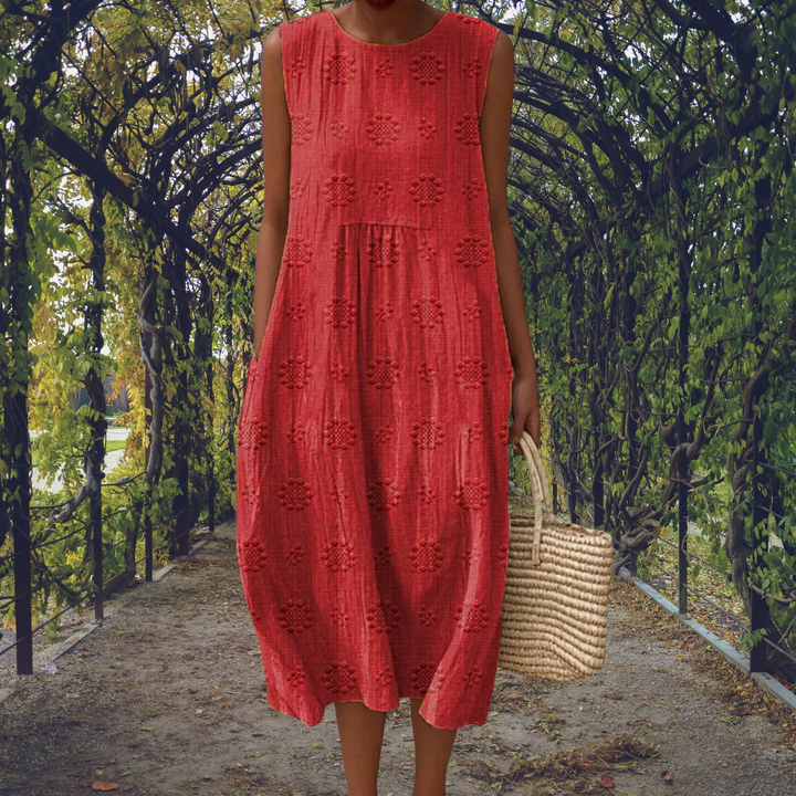 COURTNEY | Elegant Sleeveless Dress with Pockets