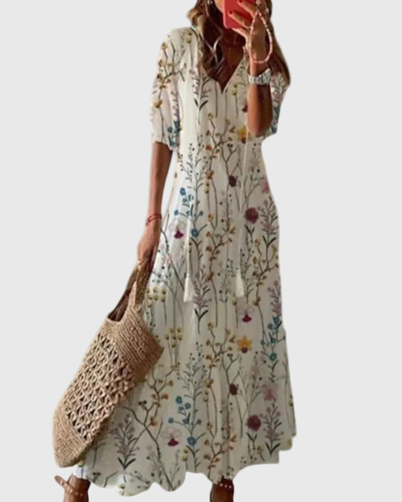 RAMONA | Boho Vintage Summer Maxi Dress