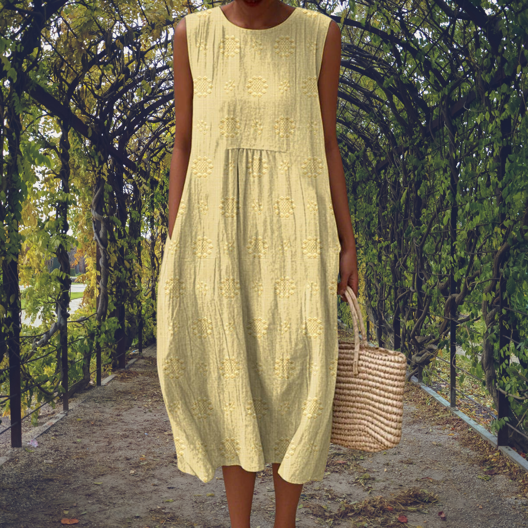 COURTNEY | Elegant Sleeveless Dress with Pockets