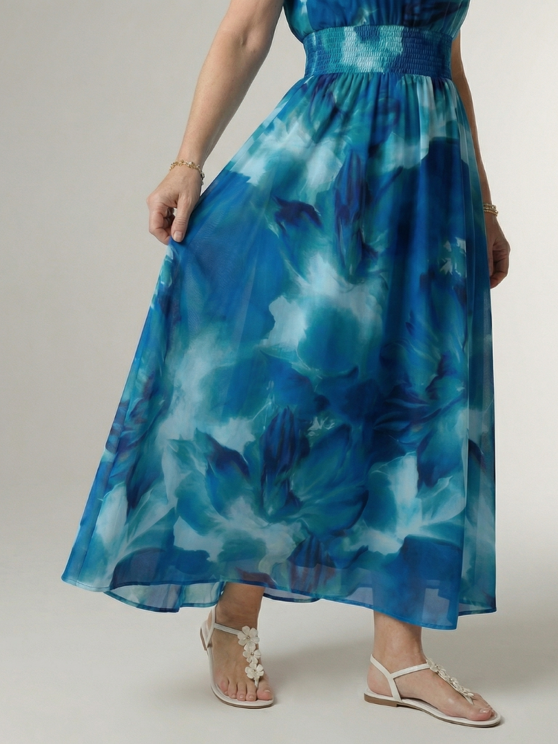 SYLLIN | Gathered Halter Midi Dress