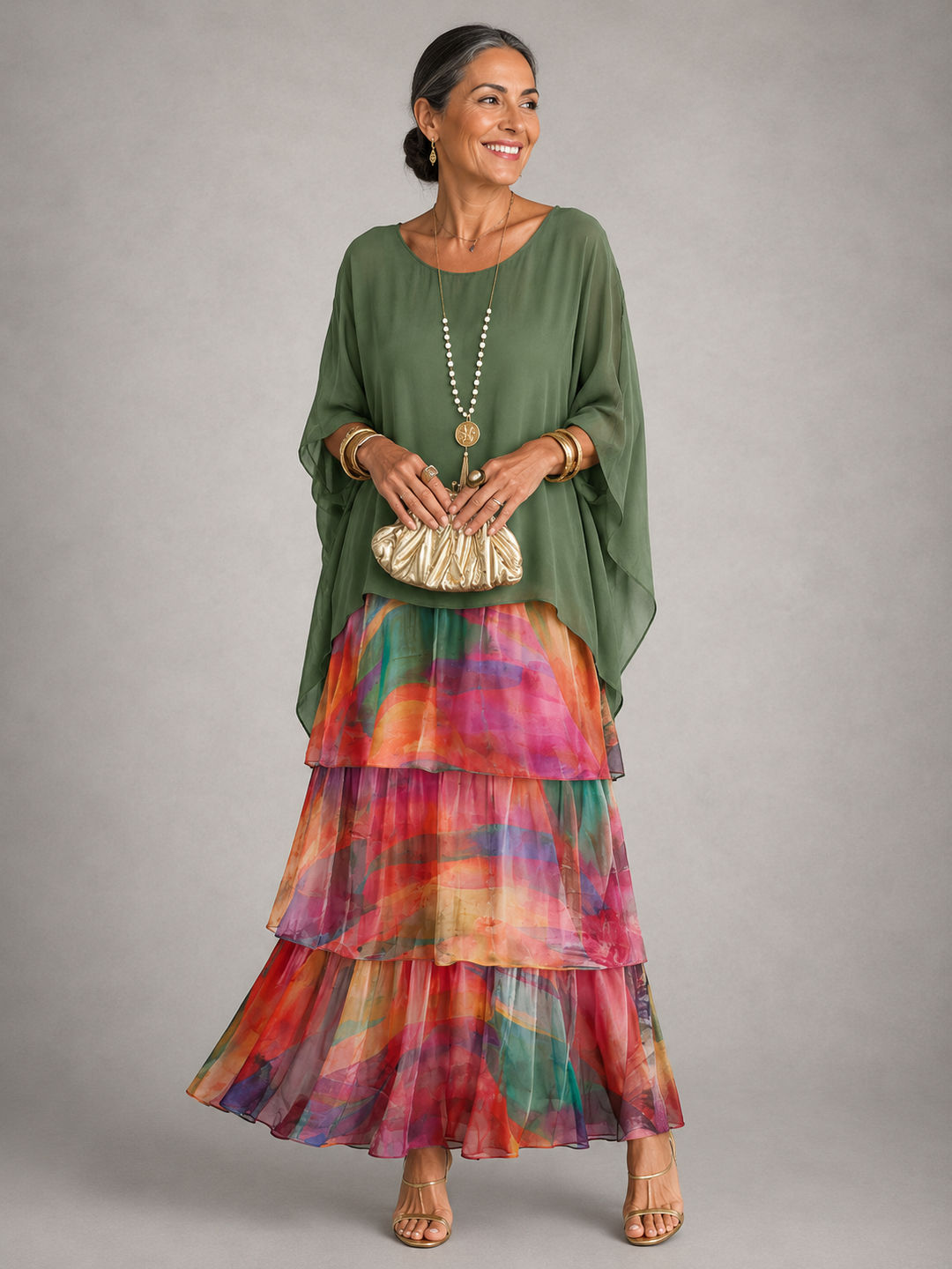 PENELOPE | Elegant Flowing Maxi Dress