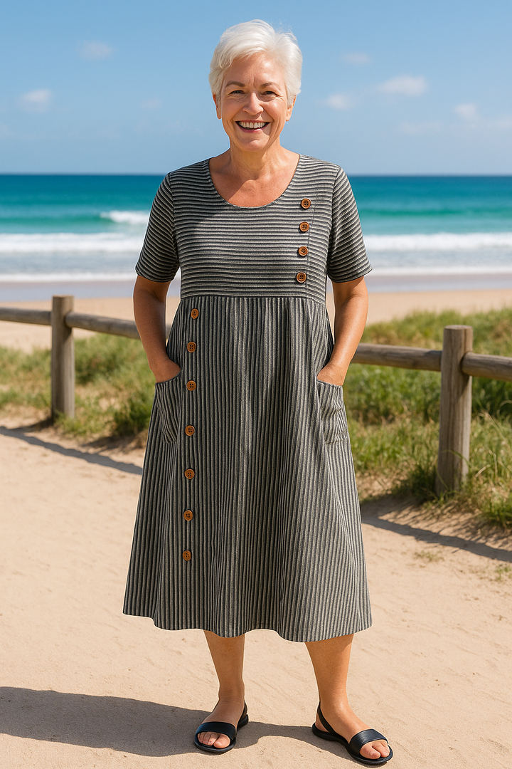 BRIENNE | Striped Mini Dress