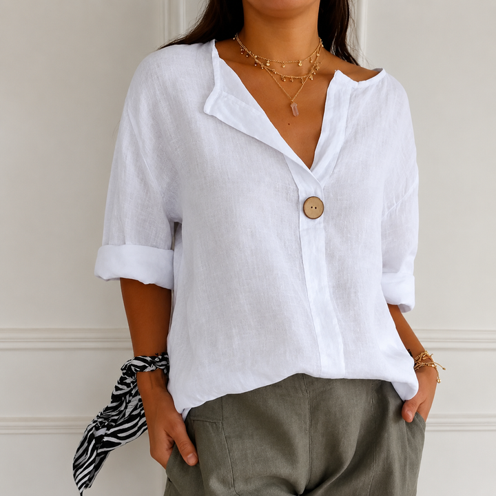 ZAMMA | Relaxed V-Neck Top