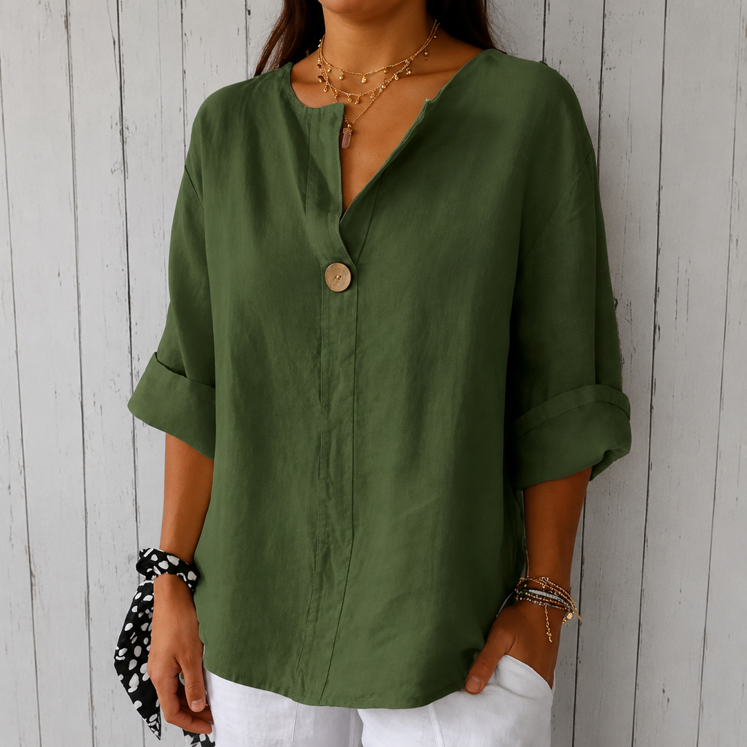 ZAMMA | Relaxed V-Neck Top