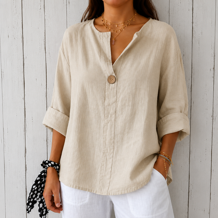 ZAMMA | Relaxed V-Neck Top