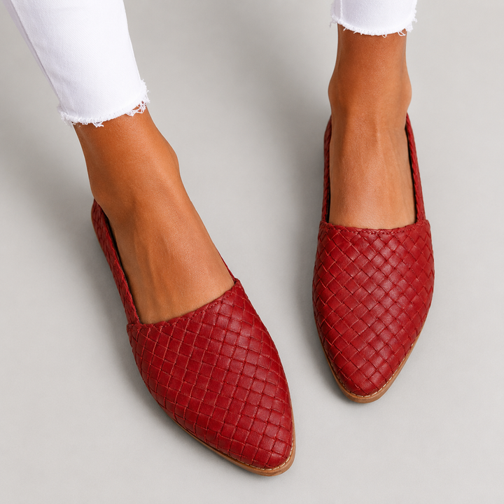AURORA | Woven Slingback Loafers