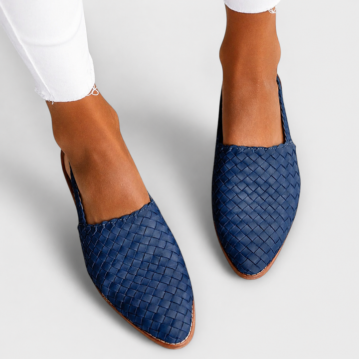 AURORA | Woven Slingback Loafers