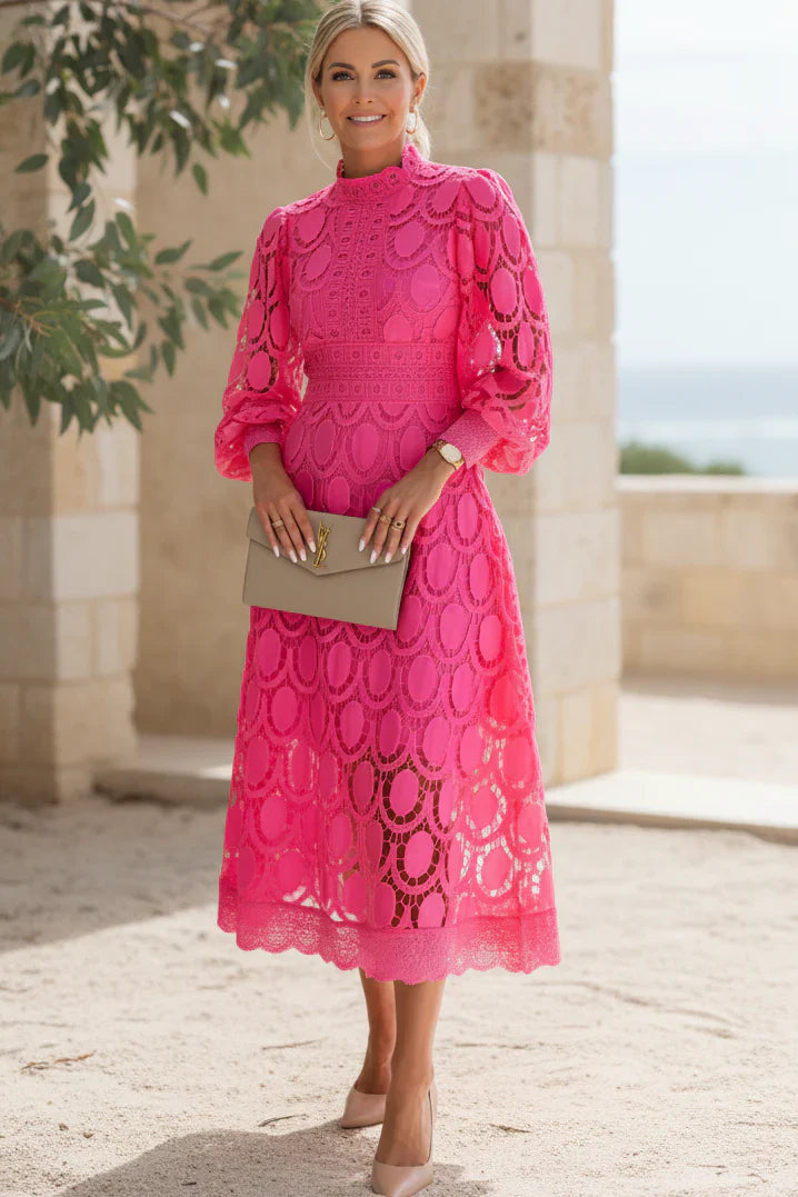 VALENTINA | Lace Midi Dress