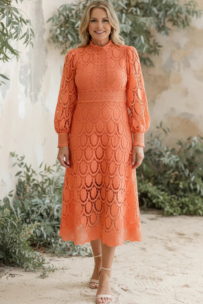 VALENTINA | Lace Midi Dress