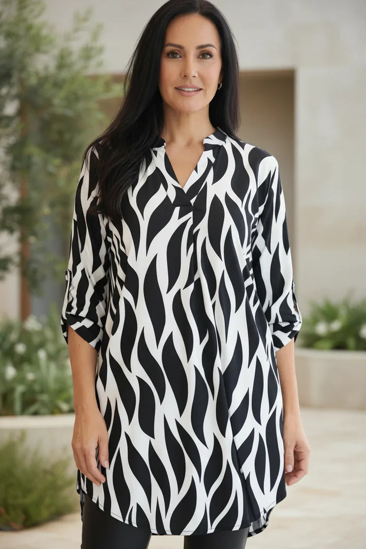 ELZA | Abstract Tunic Blouse