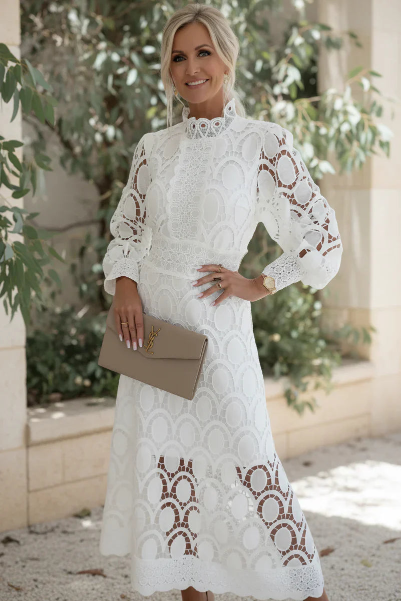 VALENTINA | Lace Midi Dress