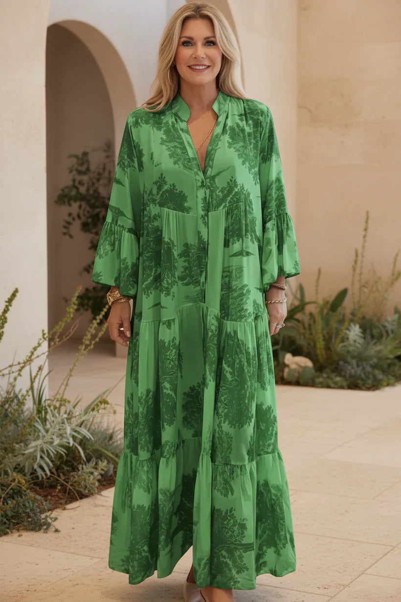 OLIVIA | Botanical Maxi Dress