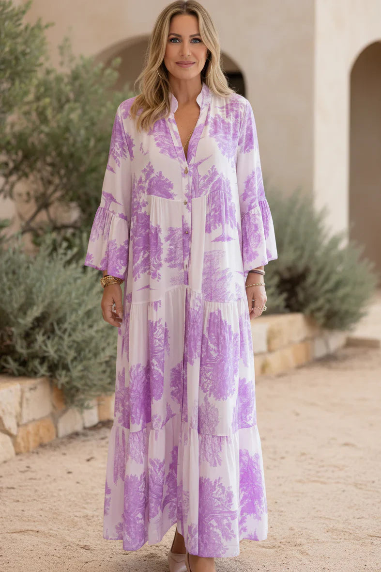OLIVIA | Botanical Maxi Dress