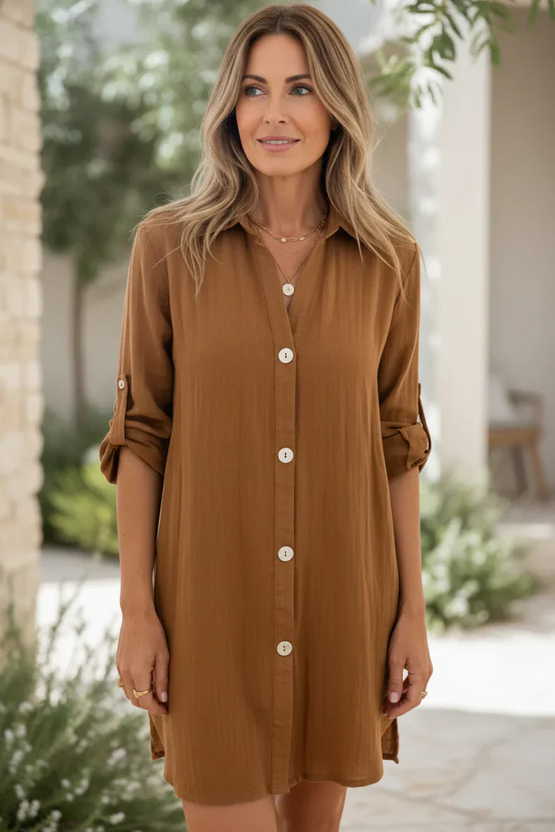 SIENNA | Button Shirt Dress