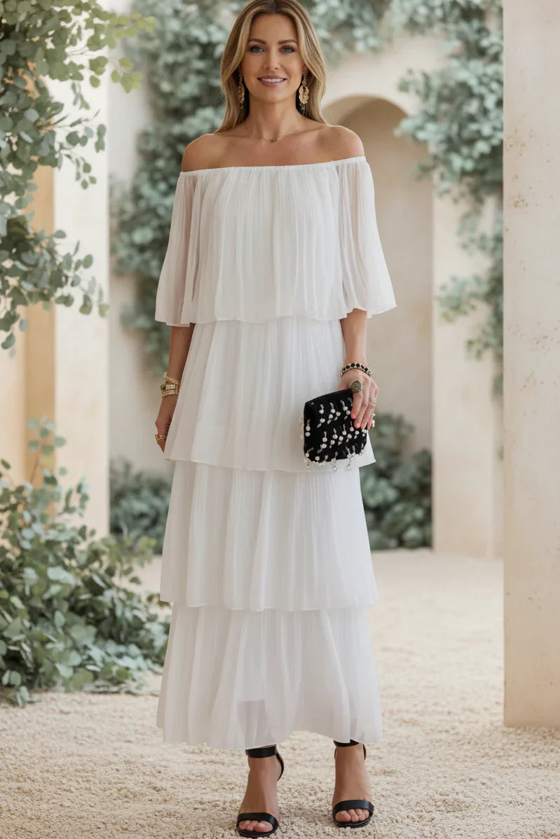 NOIRÉ | Pleated Evening Gown