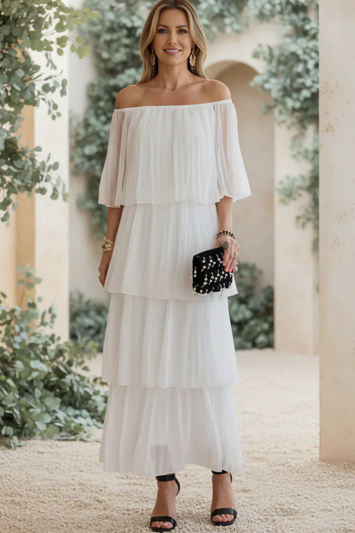 NOIRÉ | Pleated Evening Gown