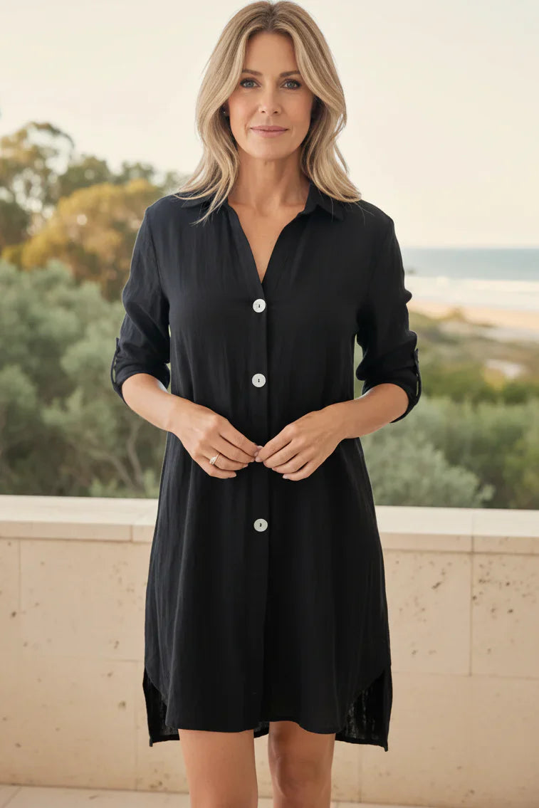 SIENNA | Button Shirt Dress