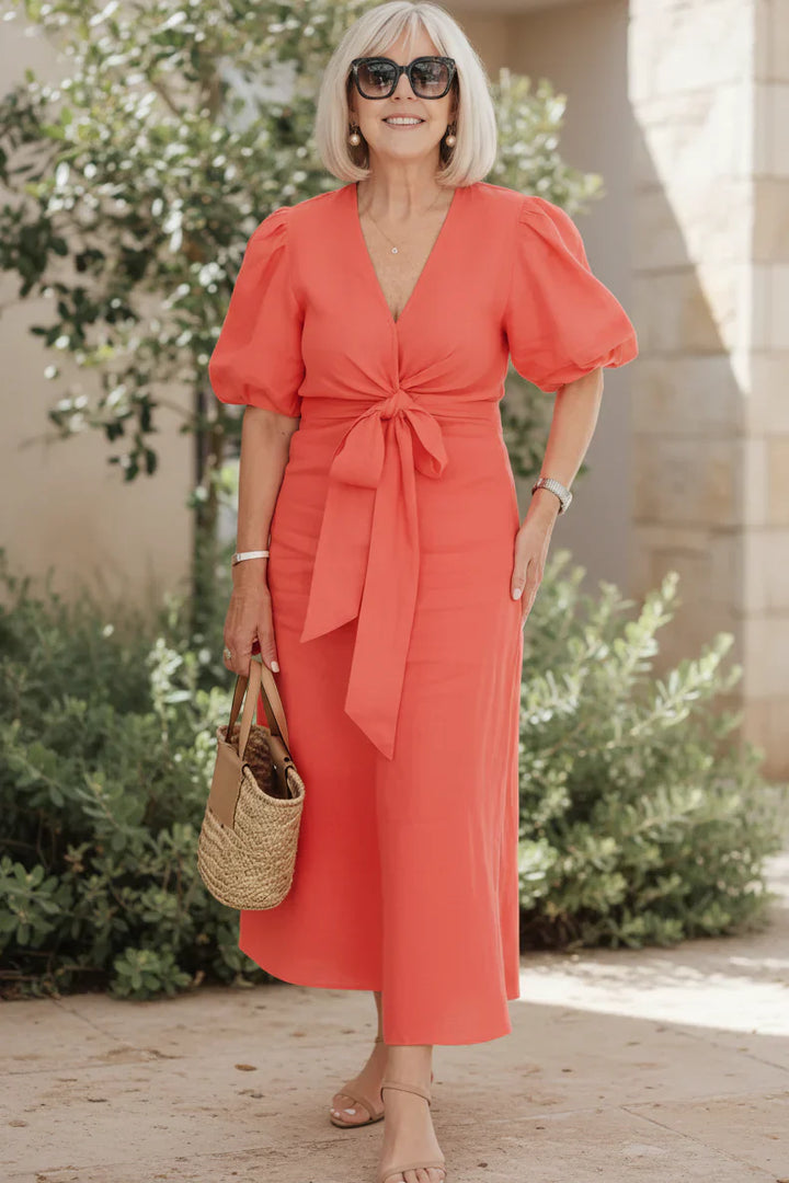 SELENA | V-Neck Dress