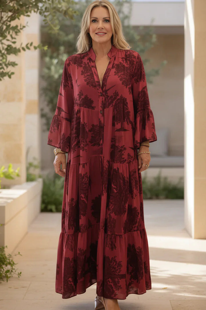 OLIVIA | Botanical Maxi Dress