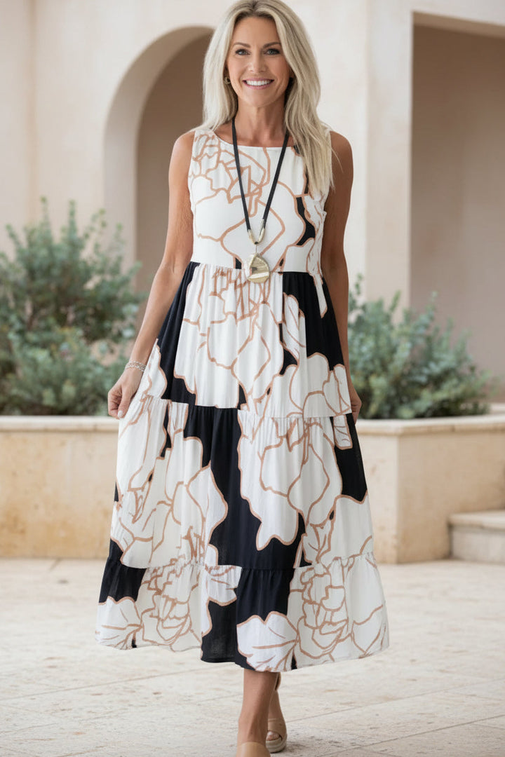 JINDI | Stylish Floral Print Dress
