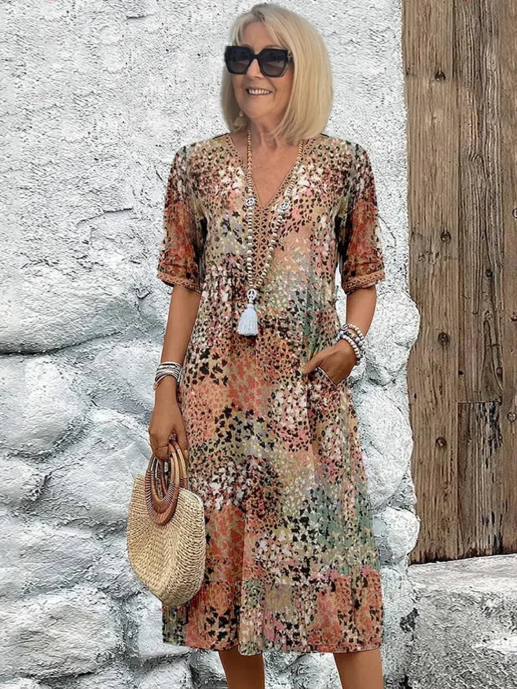 VERONICA | Vibrant Midi Dress