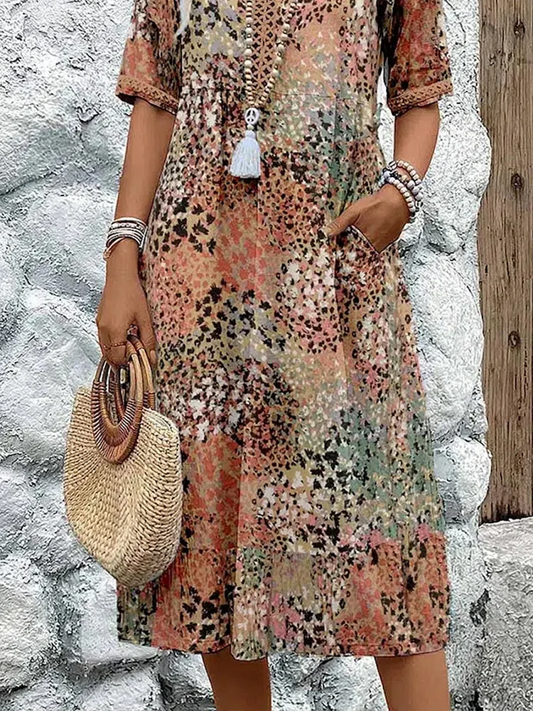 VERONICA | Vibrant Midi Dress
