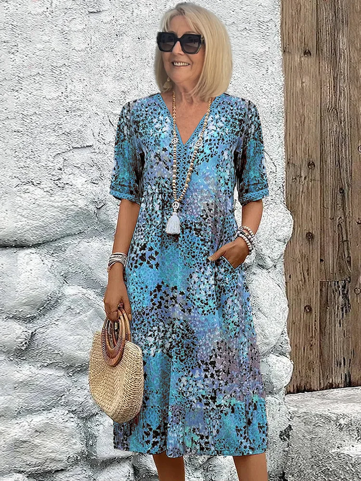 VERONICA | Vibrant Midi Dress