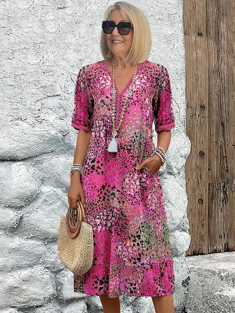 VERONICA | Vibrant Midi Dress